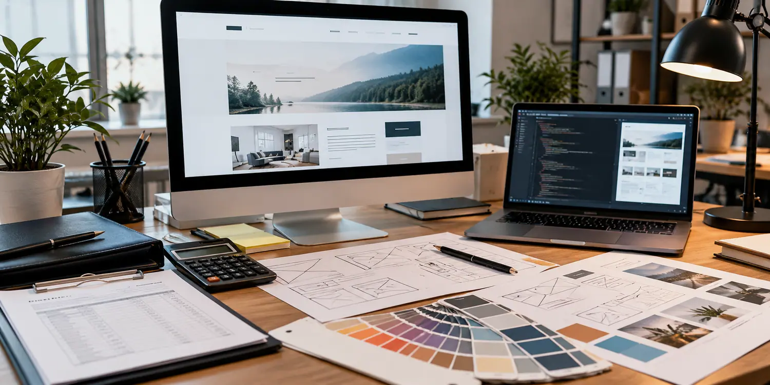 Nowoczesne studio projektanta ux